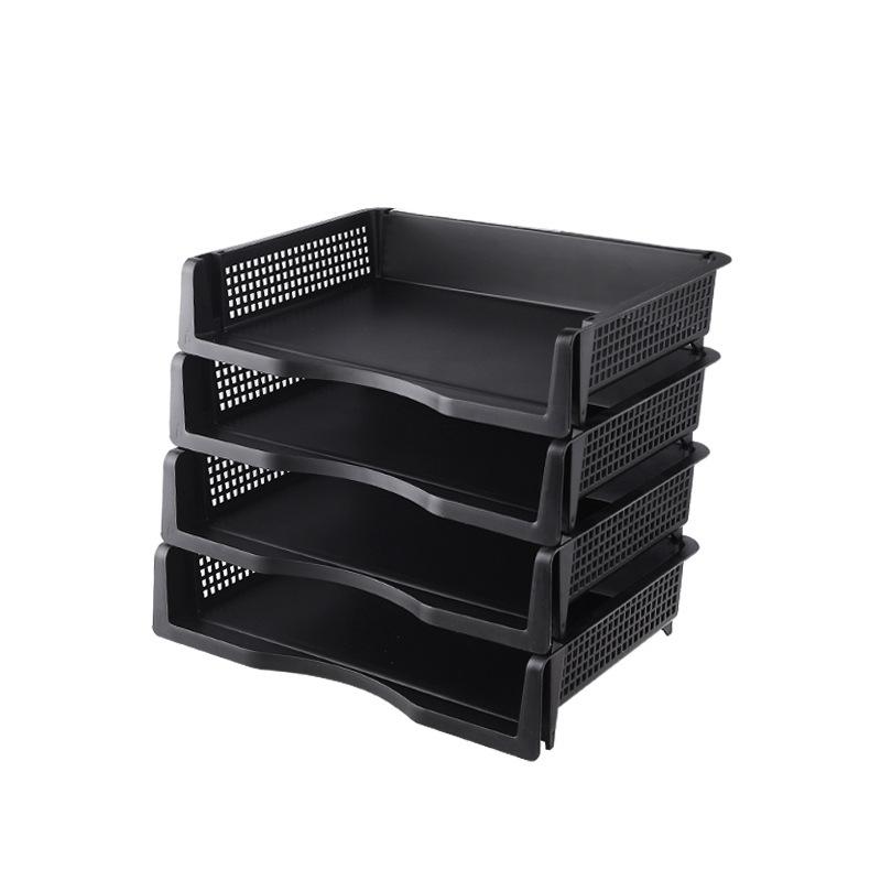 Document Holder Stand - 1/3 個取り外し可能なプラスチックオフィスファイルフォルダースタンド多層デスクトップストレージ Ra デスクオーガナイザーボックスドキュメントホルダー
