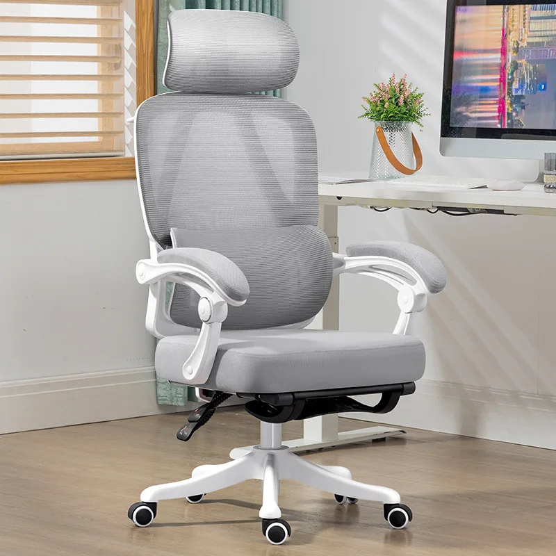 Ergonomic Office Chair - 人間工学に基づいた椅子、通気性の良いオフィスチェア、リクライニング寮用チェア、座りっぱなしでも疲れにくいコンピューターチェア、頑丈で耐久性があります。
