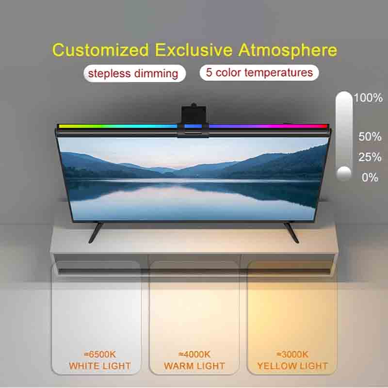 60/80 センチメートル RGB ライト LED モニター - Home Office Work Table のレビューと価格