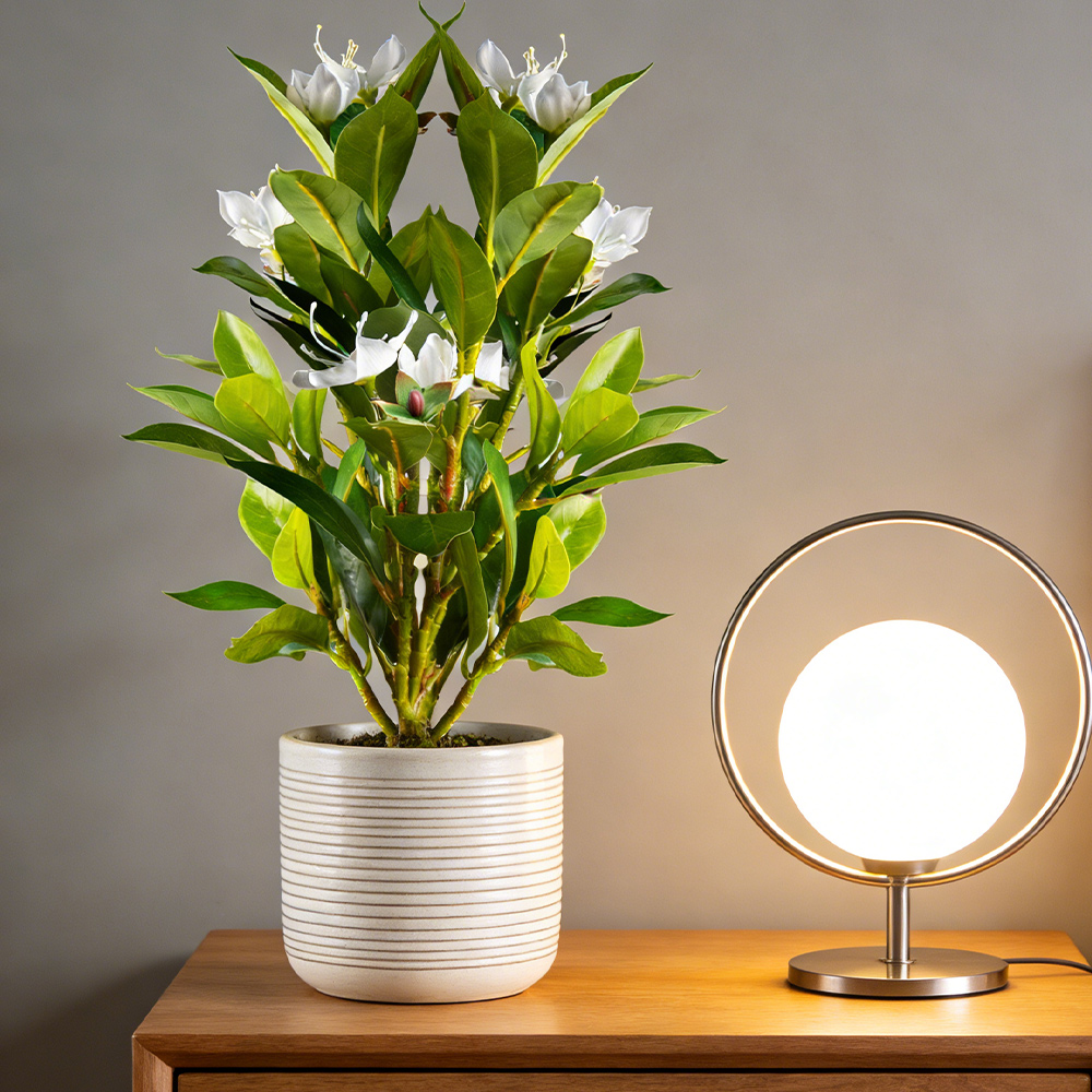 21～40cmの人工アジレアの花、偽のフィカスの木、人工マグ - Home Office Layout のレビューと価格