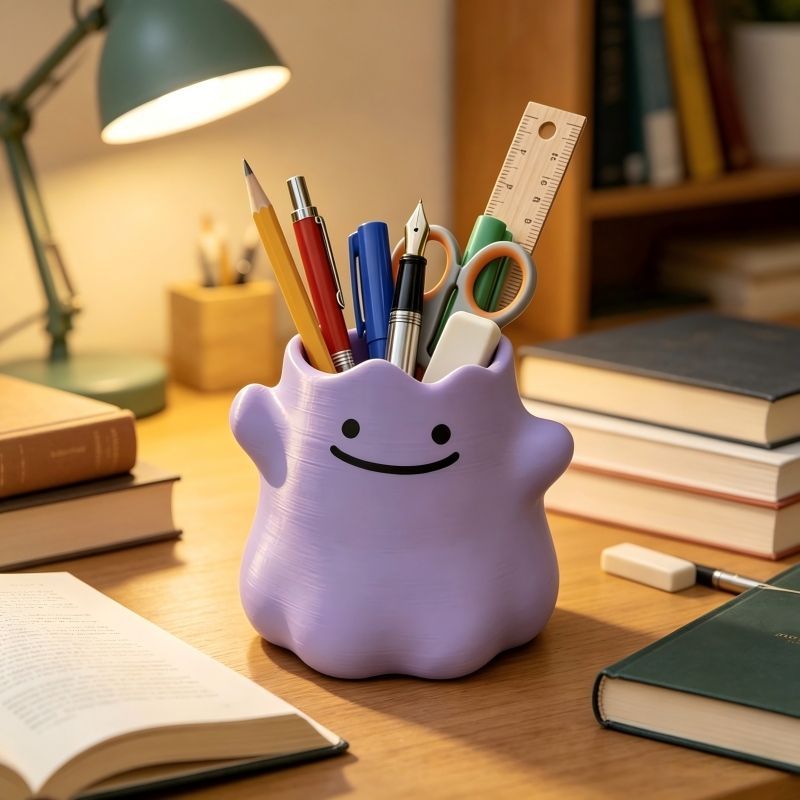 漫画キャラクターペンホルダー クリエイティブ収納オーガナイザ - Home Office Or のレビューと価格