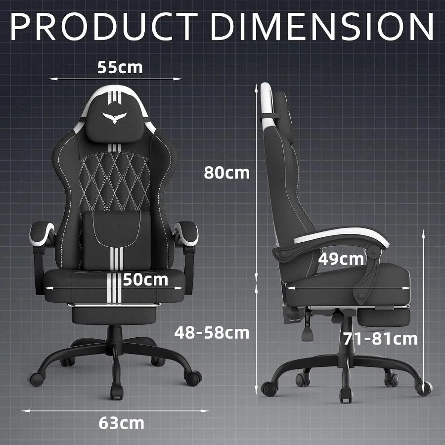 自宅やゲーム用として使える、人間工学に基づいたオフィスチェア - Ergonomic Office Chair のレビューと価格
