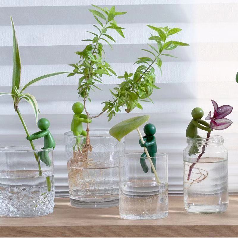 水耕栽培植物固定用置物オーナメント、直立型植物サポート装飾、 - Home Office Layout のレビューと価格