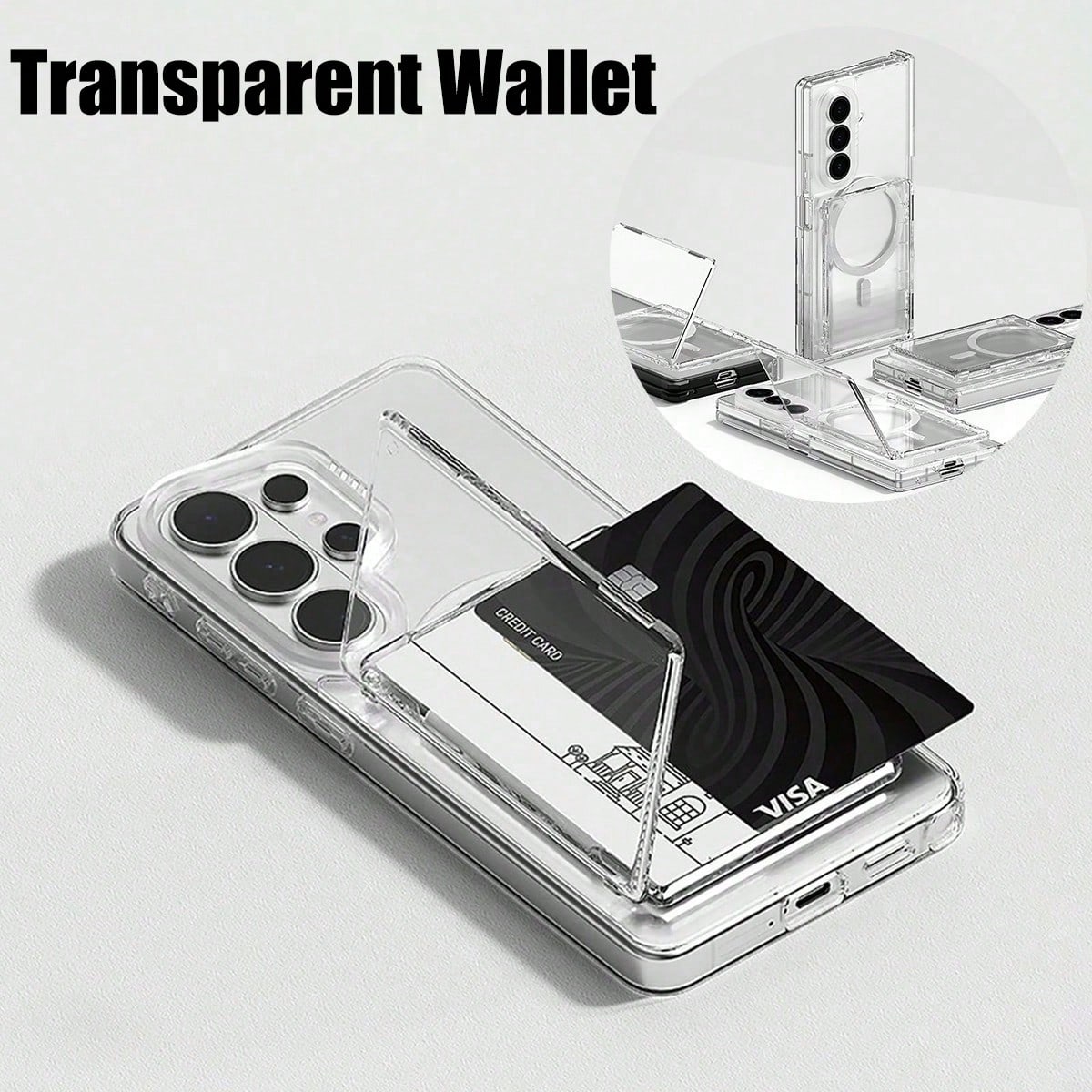 1個入り MagSafe対応透明カードホルダー兼スタンド。す - Document Holder Stand のレビューと価格