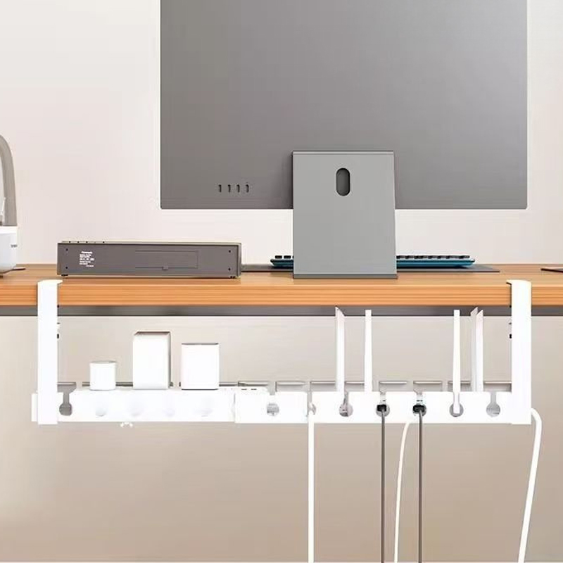 テーブル下ケーブルオーガナイザーパンチングなしソケットルータ - Home Office Work Table のレビューと価格