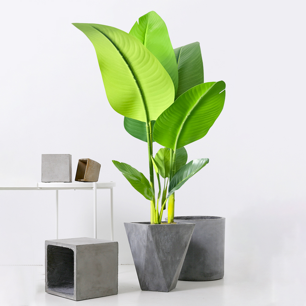 37/77cmの偽物の植物、人工バナナの木、トロピカルトラベ - Home Office Layout のレビューと価格