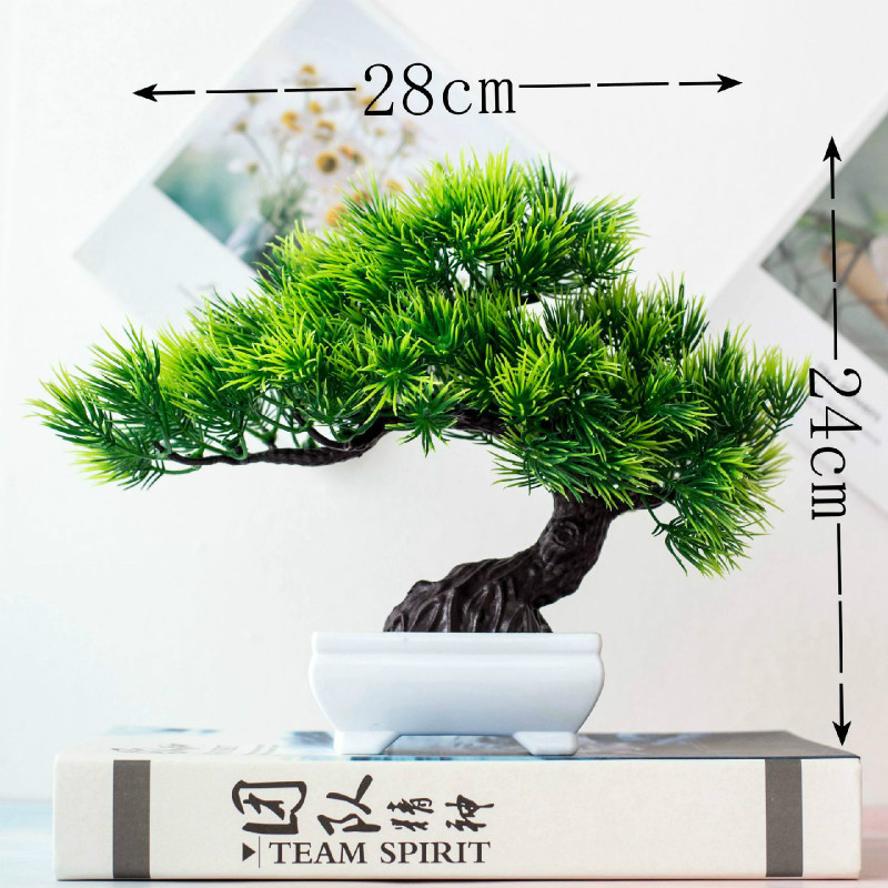 新緑人工植物盆栽小さな木草花鉢植え盆栽ハロウィン結婚式クリス - Home Office Layout のレビューと価格