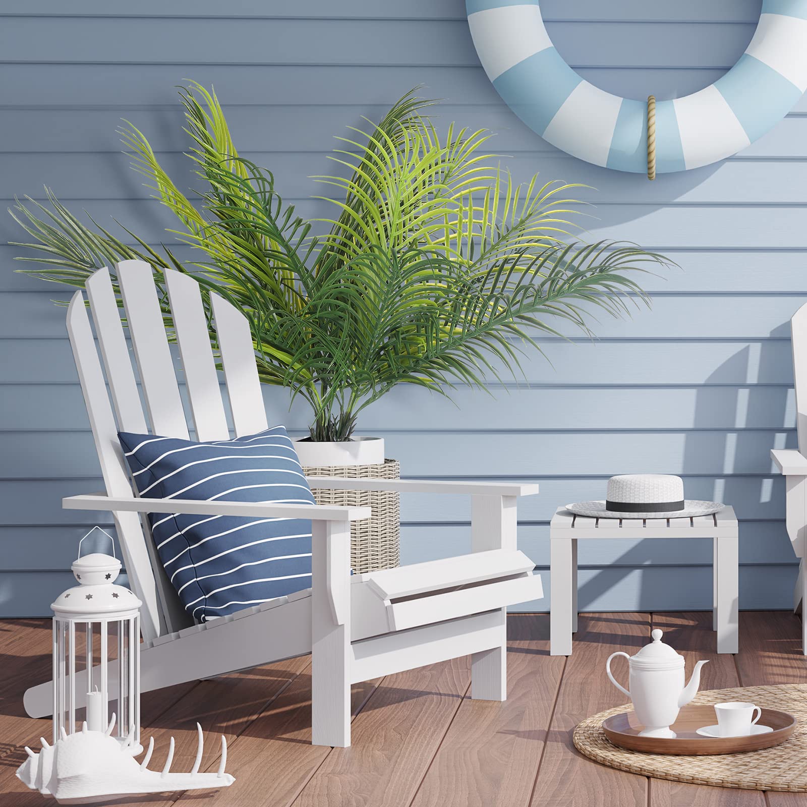 20.47インチ 9葉 人工熱帯植物 フェイクヤシの植物の枝 - Home Office Layout のレビューと価格